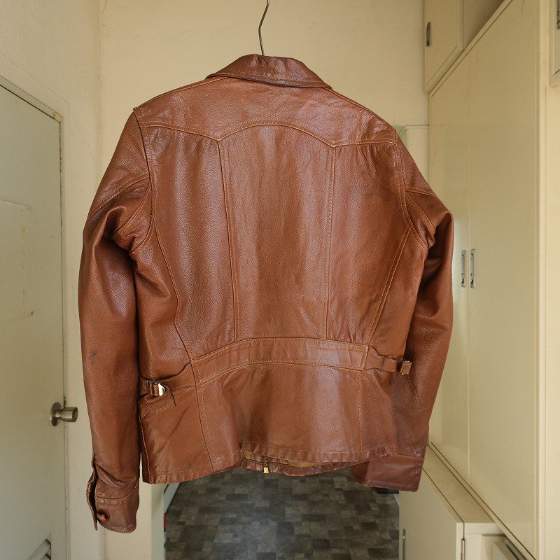 1930's SCULLY BROS LEATHER SPORTS JACKET