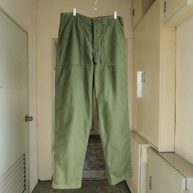 1970's U.S.ARMY OG-107 COTTON SATEEN TROUSERS