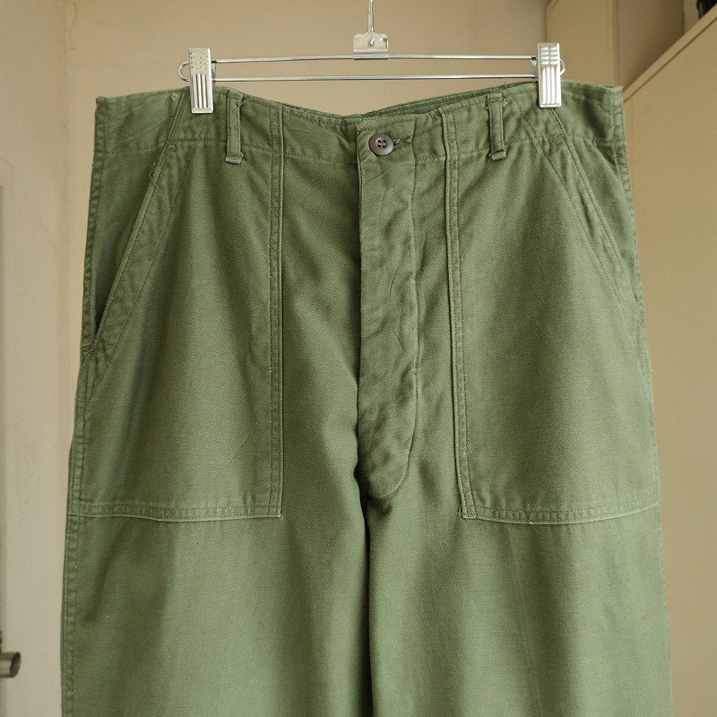 1970's U.S.ARMY OG-107 COTTON SATEEN TROUSERS