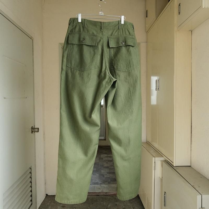 1970's U.S.ARMY OG-107 COTTON SATEEN TROUSERS