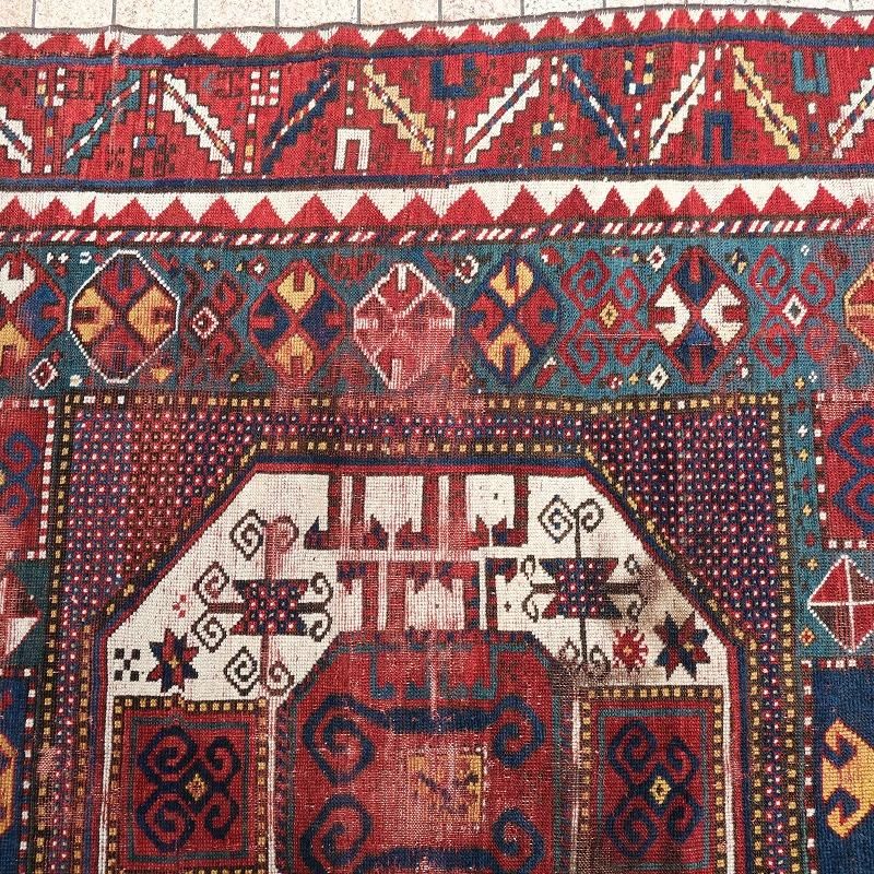 1890's ANTIQUE CAUCASIAN RUG(KARACHOPF KAZAK)