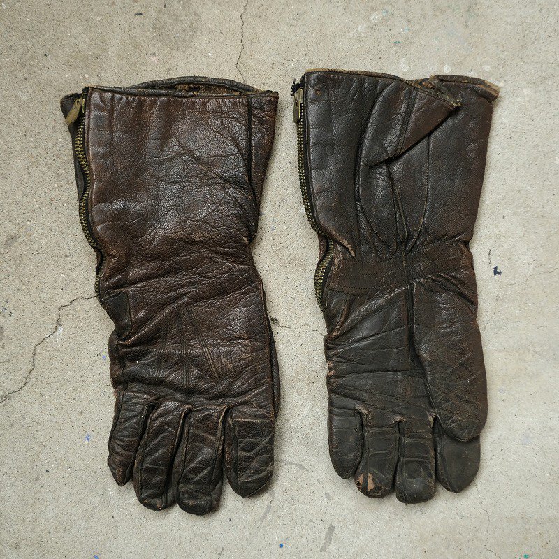 1920's LEATHER MOTORCYCLE GLOVE