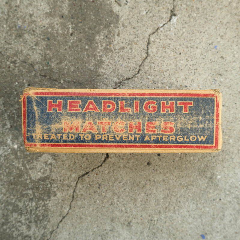 1920's HEADLIGHT MATCHES BOX