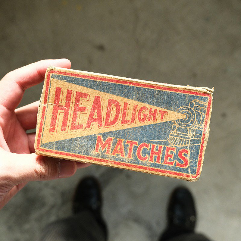 1920's HEADLIGHT MATCHES BOX