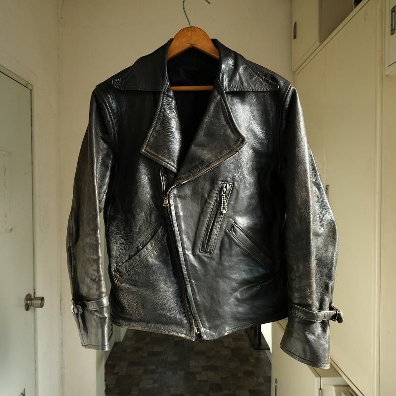 1930's HORSEHIDE DOUBLE SPORTS JACKET