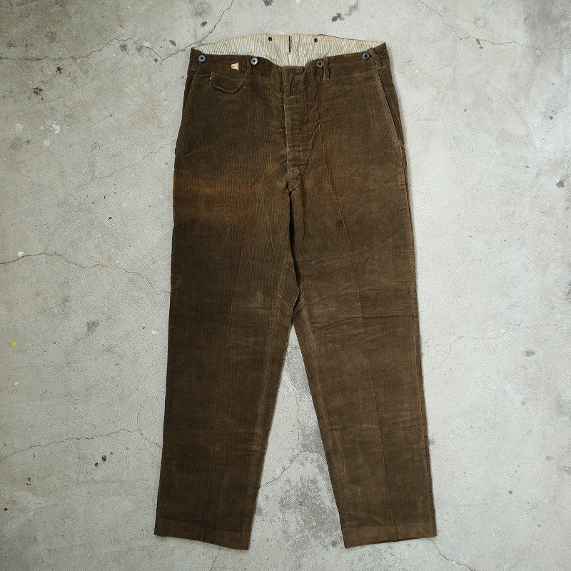 1900's BURLINGTON CORDUROY WORK TROUSERS