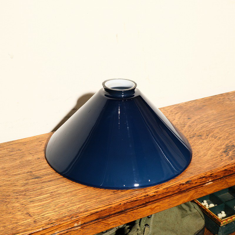 ANTIQUE BLUE MILK GLASS CEILING LAMP