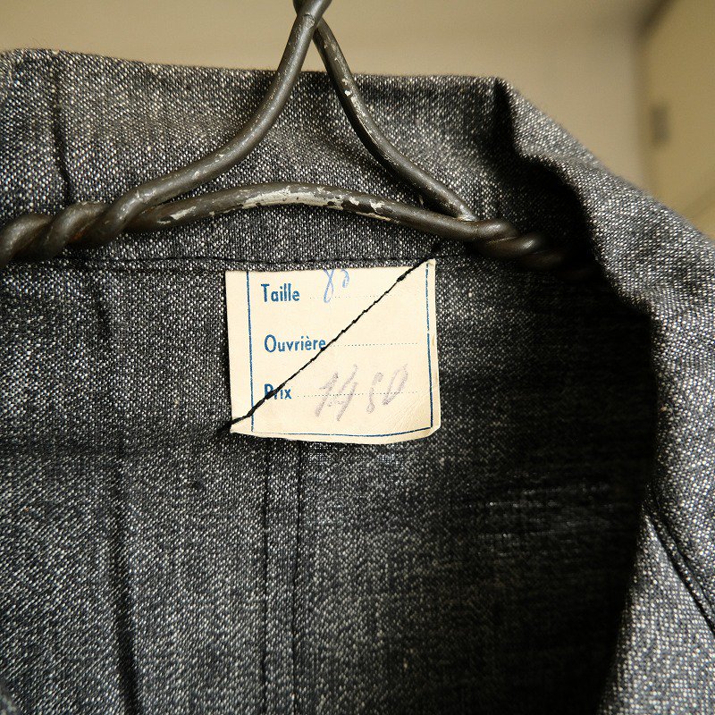 1940's BOY'S BLACK CHAMBRAY COAT