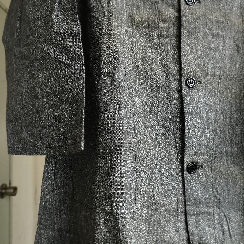 1940's BOY'S BLACK CHAMBRAY COAT