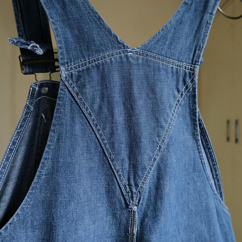 Hercules 1960「VAT DYED」タグ　オーバーオール 1960's HERCULES VAT DYED DENIM OVERALL - Cocky Crew Store
