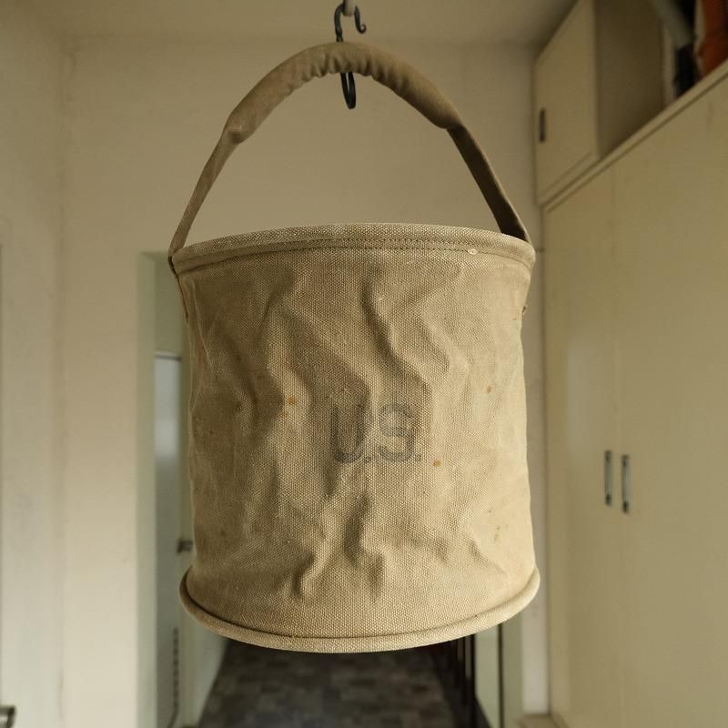 1940's U.S.ARMY ANCHOR CANVAS WATER BUCKET