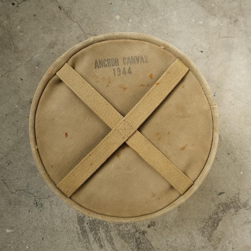 1940's U.S.ARMY ANCHOR CANVAS WATER BUCKET