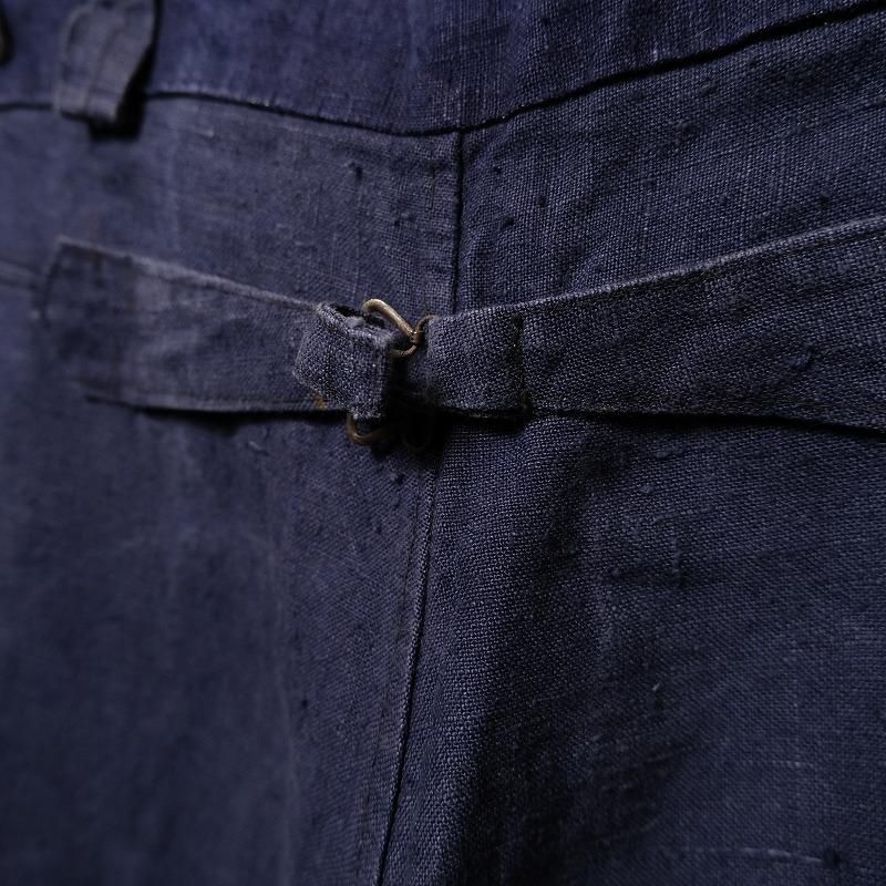 1920's BELGIAN LINEN WORK TROUSERS