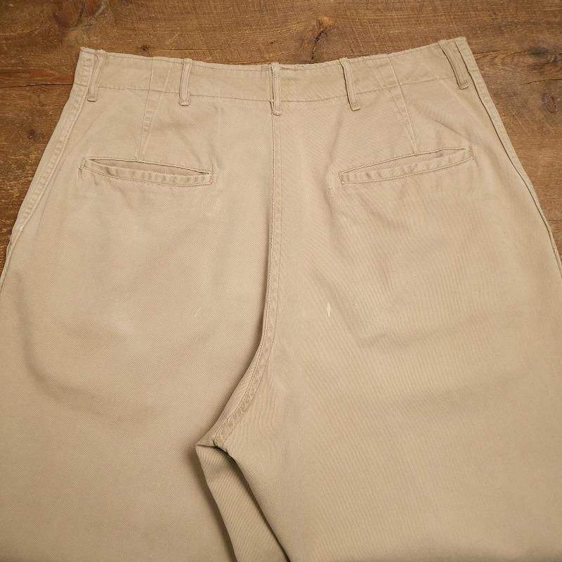 1950's U.S.ARMY M45 COTTON KHAKI TROUSERS