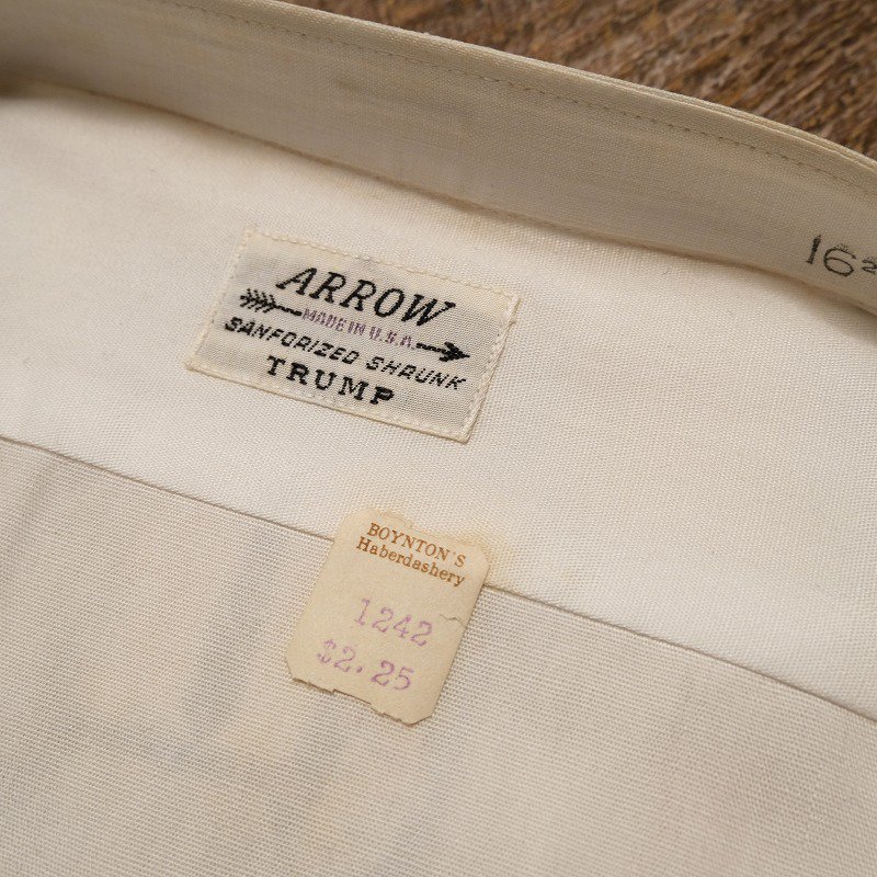 1940's ARROW WHITE COTTON SHIRT