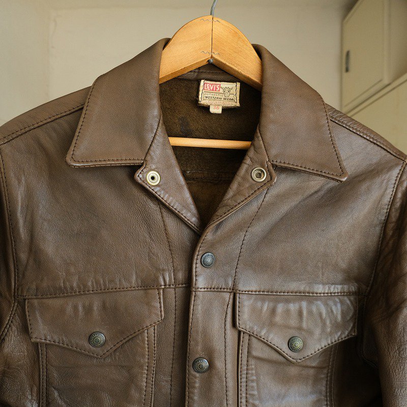1950's LEVI'S SHORT HORN 3RD TYPE LEATHER JACKET
