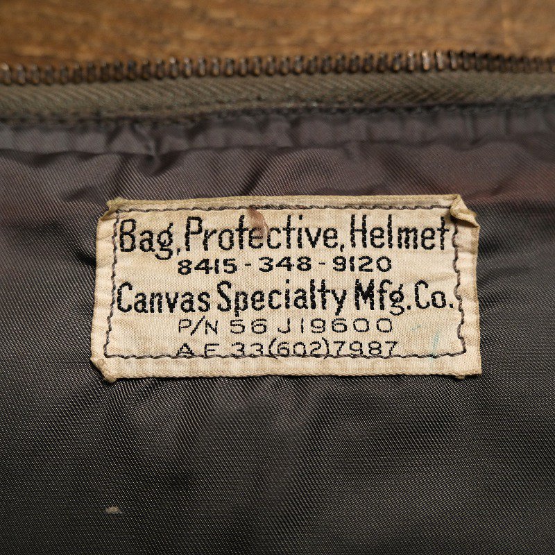 1950's U.S.A.F. 1ST MODEL HELMET BAG(AF33(602)7987)