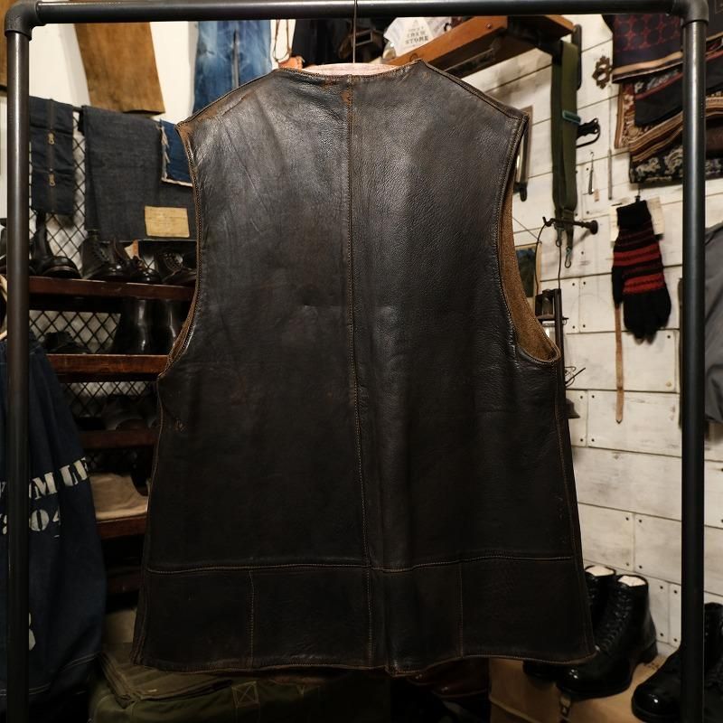 1910's WW1 U.S.ARMY LEATHER JERKIN VEST - Cocky Crew Store