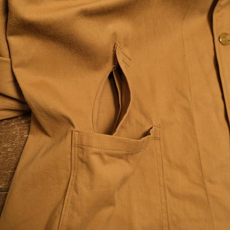 1950's HOLDFAST BROWN DRILL TWILL WORK COAT