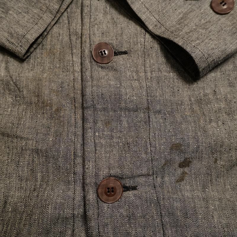 1930's FRENCH GRAY DENIM COAT