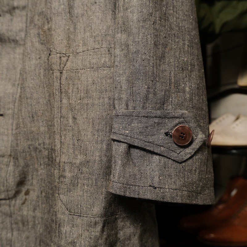 1930's FRENCH GRAY DENIM COAT