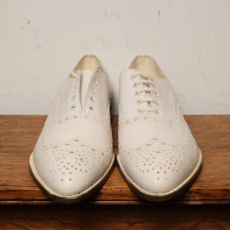 1940's ENDICOTT JOHNSON WHITE WING TIP SHOES