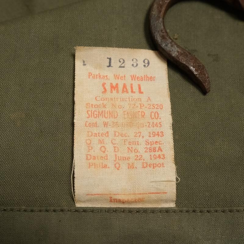 1940's USN WET WEATHER PARKA