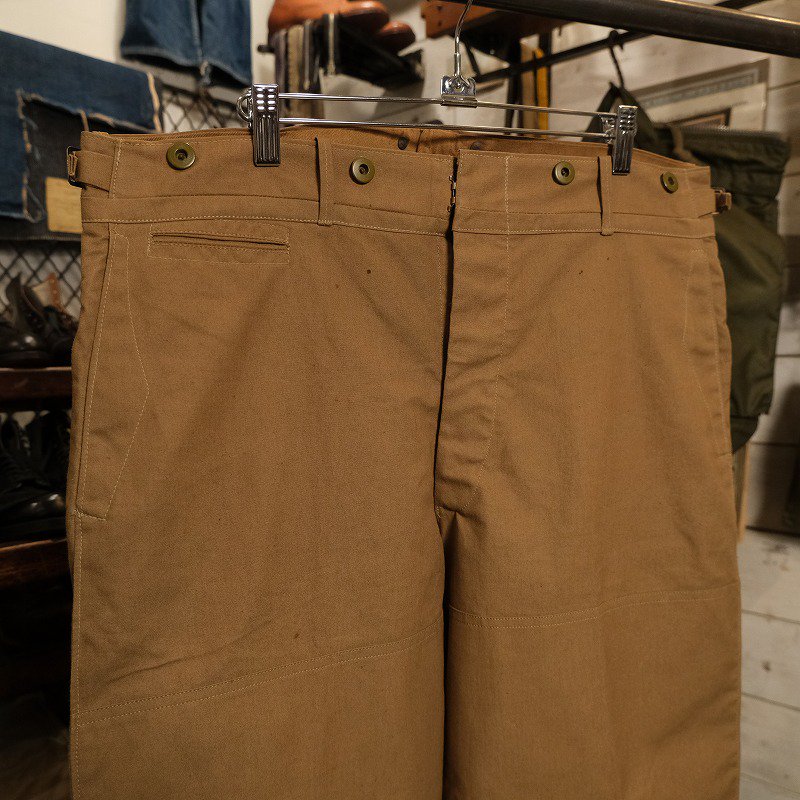 1910's COTTON CANVAS WORK TROUSERS