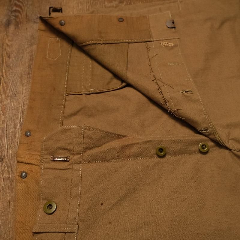 1910's COTTON CANVAS WORK TROUSERS