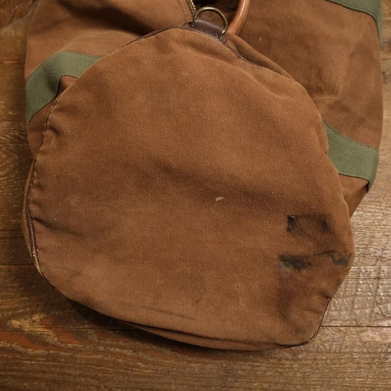 1980's L.L.BEAN BROWN CANVAS BOSTON BAG