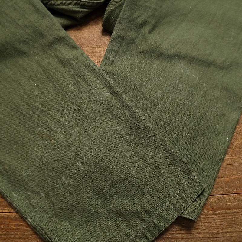 1970's U.S.MILITARY OG-107 COTTON SATEEN TROUSERS