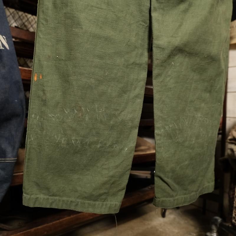 1970's U.S.MILITARY OG-107 COTTON SATEEN TROUSERS