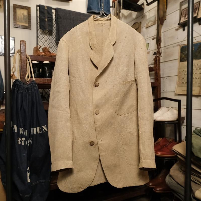 1890's~1900's LINEN SACK COAT - Cocky Crew Store -Antiques 1890's~1900's LINEN SACK COAT - Cocky Crew Store -Antiques