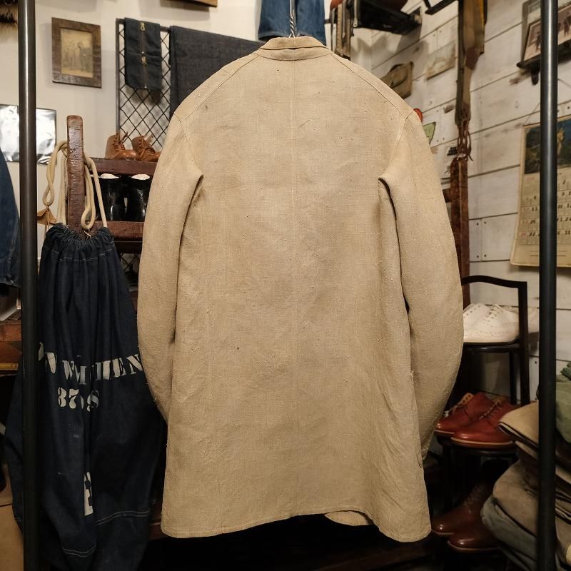 1890's～1900's LINEN SACK COAT - Cocky Crew Store -Antiques & Old
