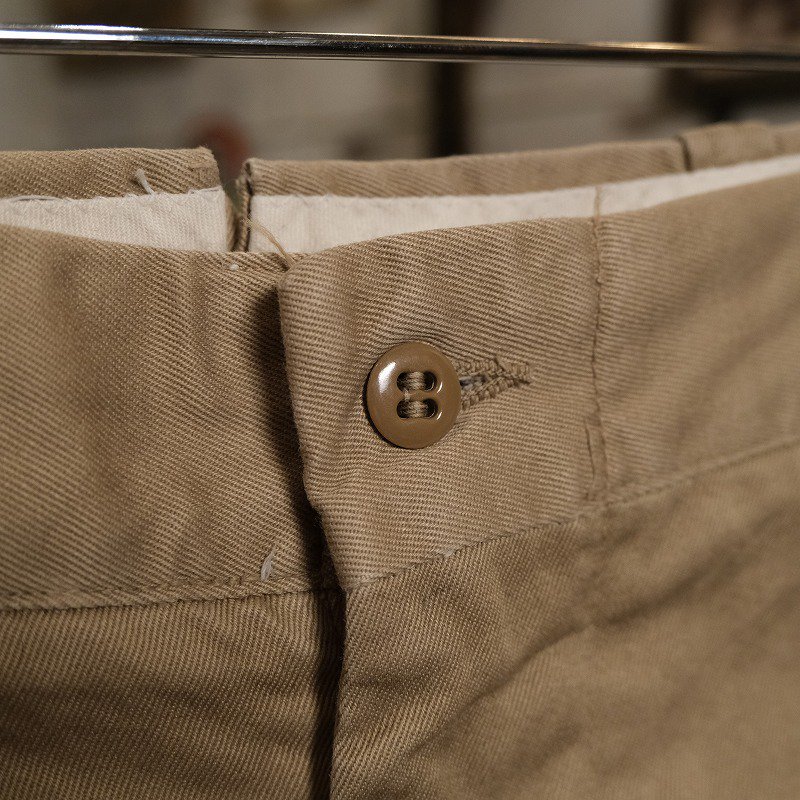 1960's U.S.ARMY COTTON KHAKI TROUSERS