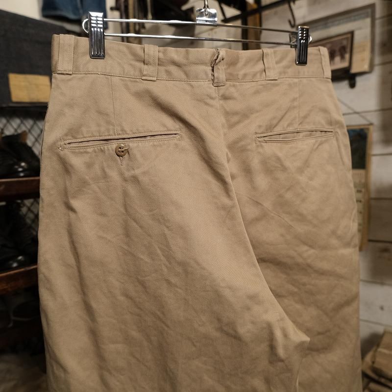 1960's U.S.ARMY COTTON KHAKI TROUSERS