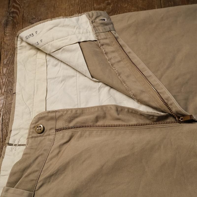 1960's U.S.ARMY COTTON KHAKI TROUSERS