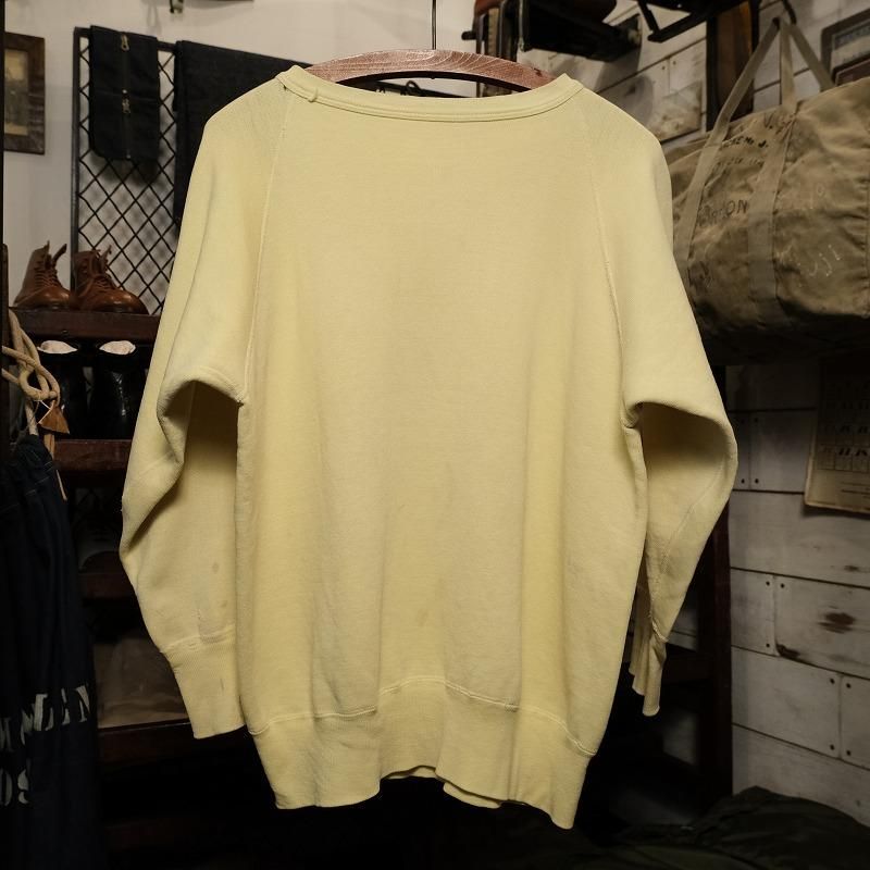 1960's LEMON YELLOW SWEAT SHIRT