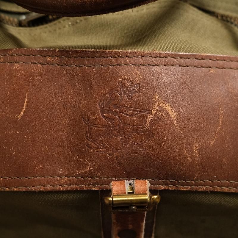 1970's GOKEYS CANVAS LEATHER BOSTON BAG