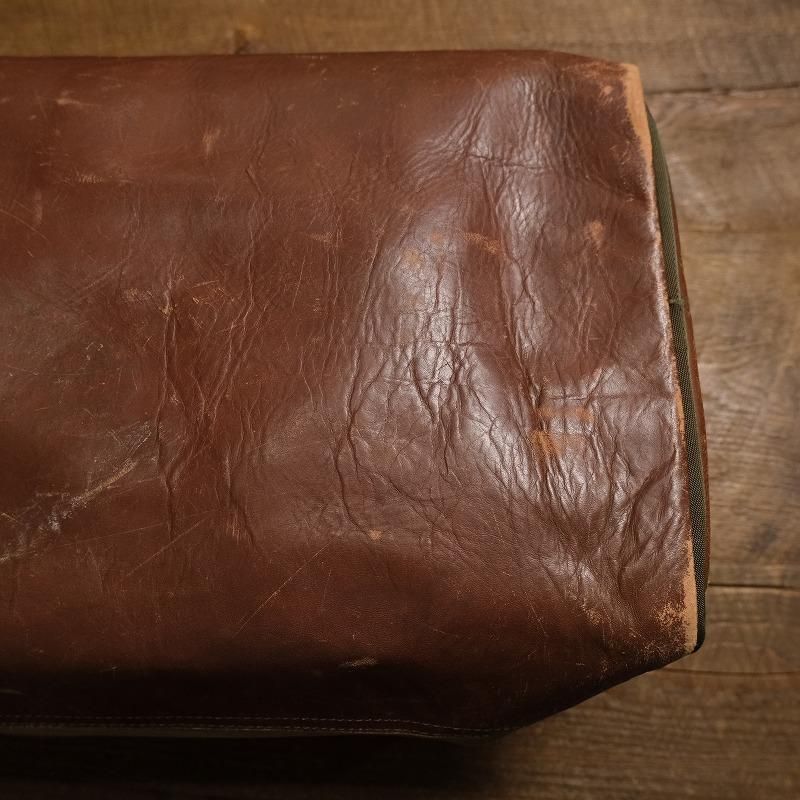 1970's GOKEYS CANVAS LEATHER BOSTON BAG