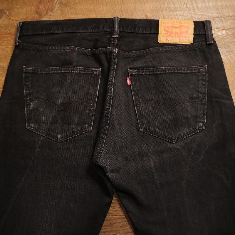 LEVI'S 501 BLACK DENIM PANTS