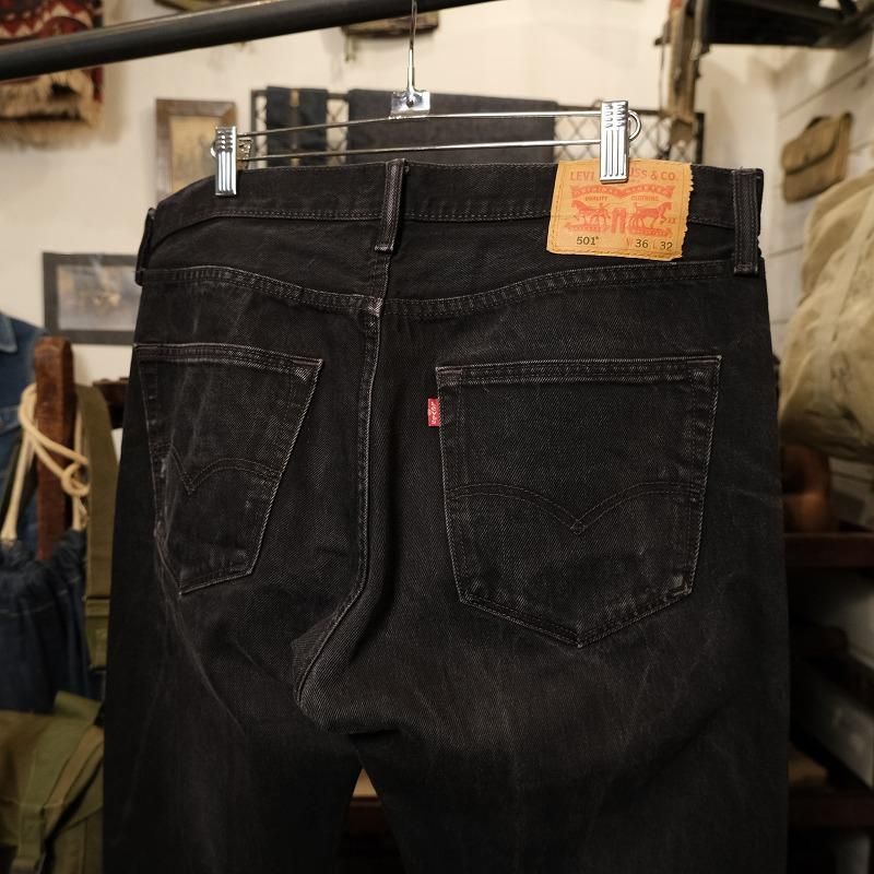 LEVI'S 501 BLACK DENIM PANTS