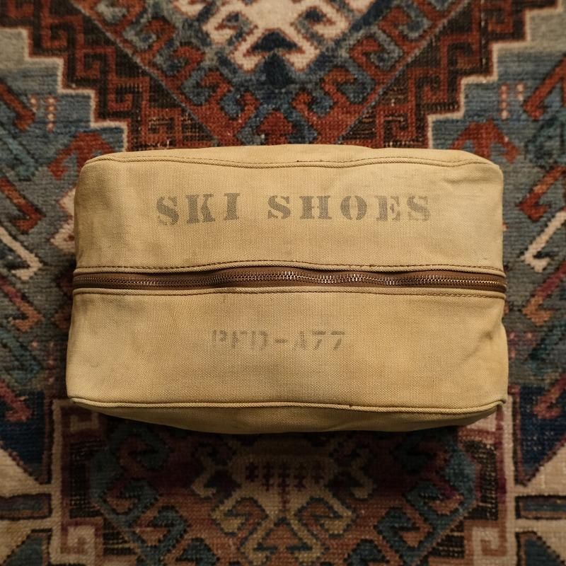 1930's SKI SHOES BAG