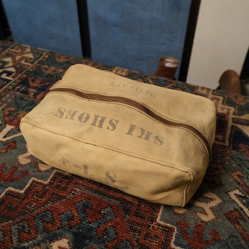 1930's SKI SHOES BAG