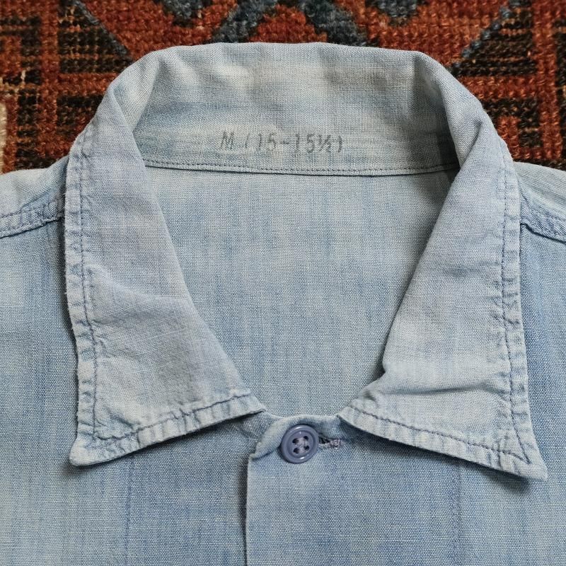 1970's U.S.NAVY CHAMBRAY SHIRT