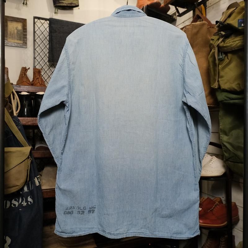 1970's U.S.NAVY CHAMBRAY SHIRT