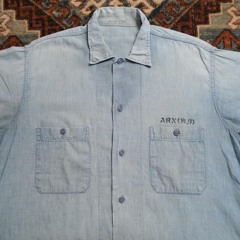 1970's U.S.NAVY CHAMBRAY SHIRT