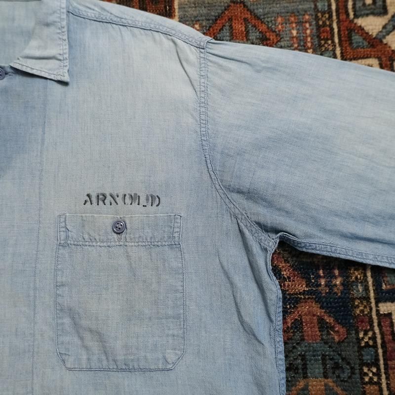 1970's U.S.NAVY CHAMBRAY SHIRT