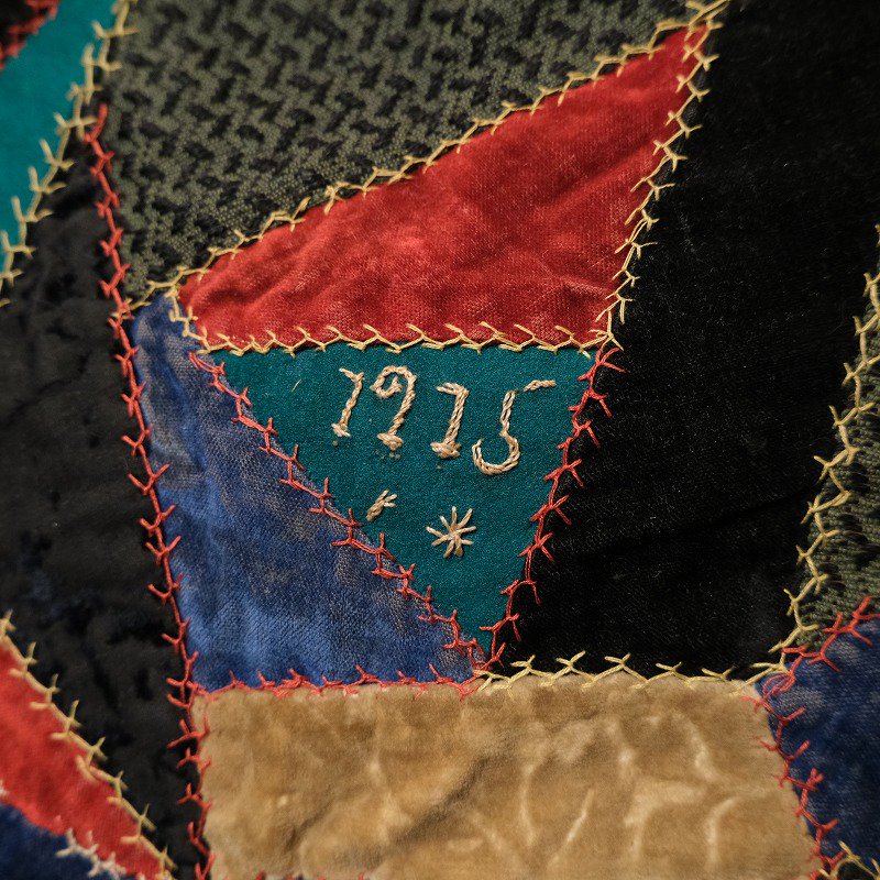 1915's PATCHWORK CUSHION COVER