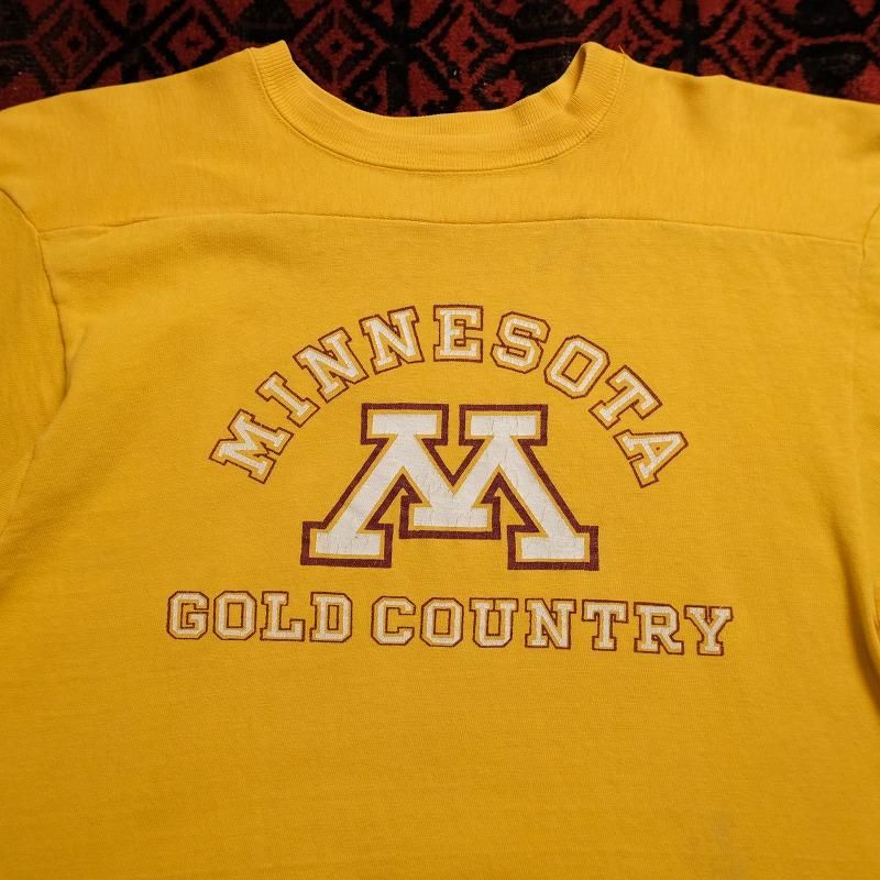 1970's CHAMPION FOOTBALL T-SHIRT(MINNESOTA GOLD COUNTRY)